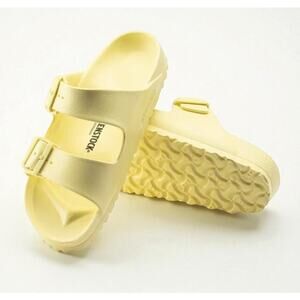 BIRKENSTOCK Arizona Slip On Sandal W 7/M 5 Yellow Light Everyday Made in Germany